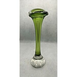 Aseda Glasbruk jack-in the pulpit vase Glass Green Retro Modern MCM